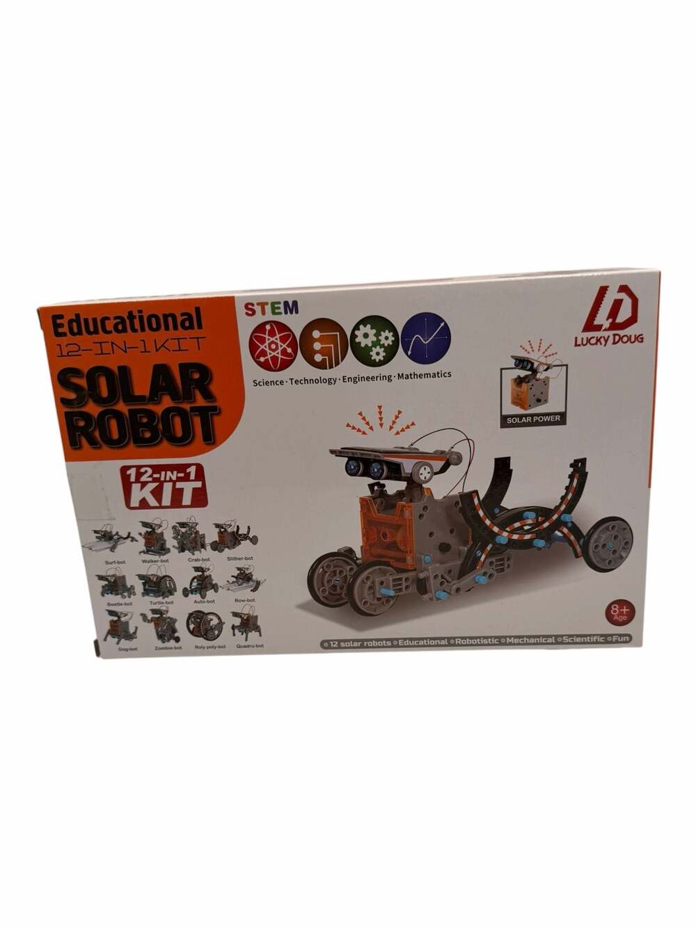 Lucky Doug 12-in-1 Educational Solar Robot STEM Kit